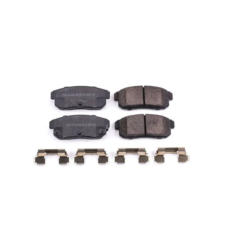 PowerStop Rear Z17 Evolution Ceramic Brake Pads w/Hardware fits 2004-2011 Mazda Rx-8 - Main Product View