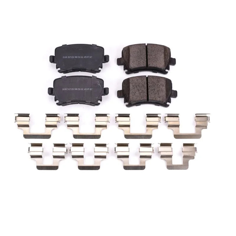 PowerStop Rear Z17 Evolution Ceramic Brake Pads w/Hardware fits 2005-2021 Audi / Volkswagen - Main Product View