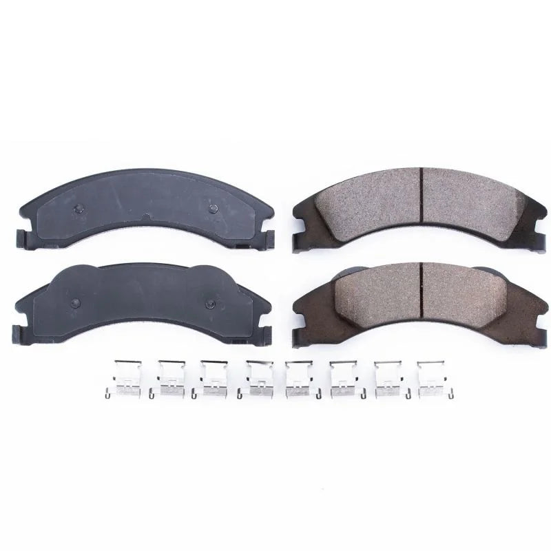 PowerStop Rear Z17 Evolution Ceramic Brake Pads w/Hardware fits 2008-2014 Ford E-150 / 2008-2014 Ford E-250 / 2008-2019 20...
