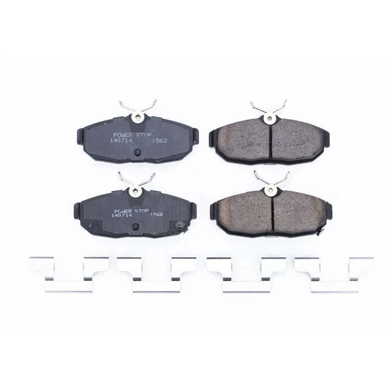 PowerStop Rear Z17 Evolution Ceramic Brake Pads w/Hardware fits 2012 Ford Mustang / 2012 Ford Mustang Shelby GT500 - Main ...