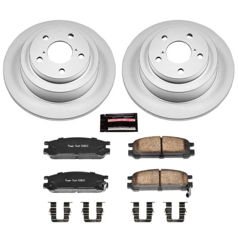 PowerStop Rear Z17 Evolution Geomet Coated Brake Kit fits 1990-1999 Subaru Impreza / Legacy - Main Product View
