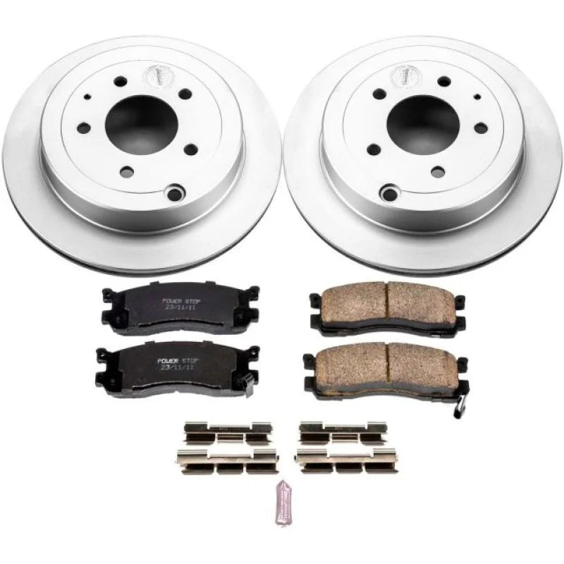 PowerStop Rear Z17 Evolution Geomet Coated Brake Kit fits 1992-1998 Mazda 929 / Mazda MPV - Main Product View