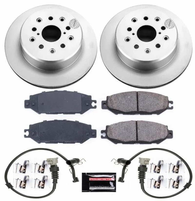 PowerStop Rear Z17 Evolution Geomet Coated Brake Kit fits 1995-2000 Lexus LS400 - Main Product View