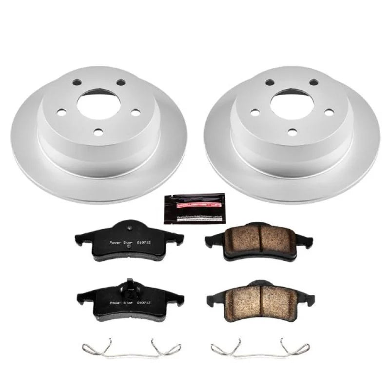 PowerStop Rear Z17 Evolution Geomet Coated Brake Kit fits 1999-2004 Jeep Grand Cherokee - Main Product View