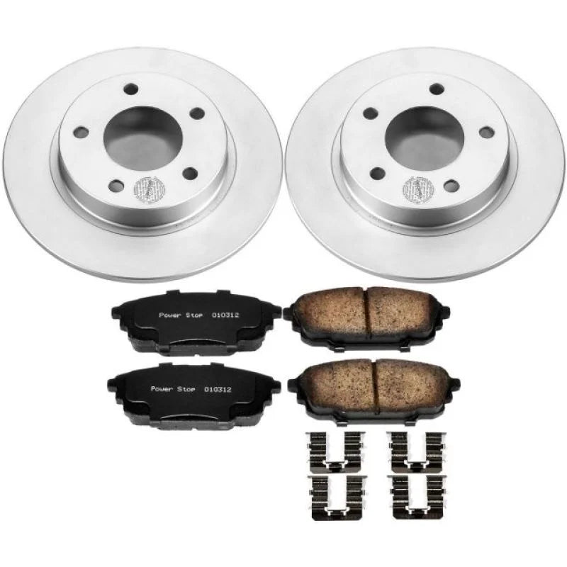 PowerStop Rear Z17 Evolution Geomet Coated Brake Kit fits 2001-2003 Mazda Protege / PROTEGE5 - Main Product View