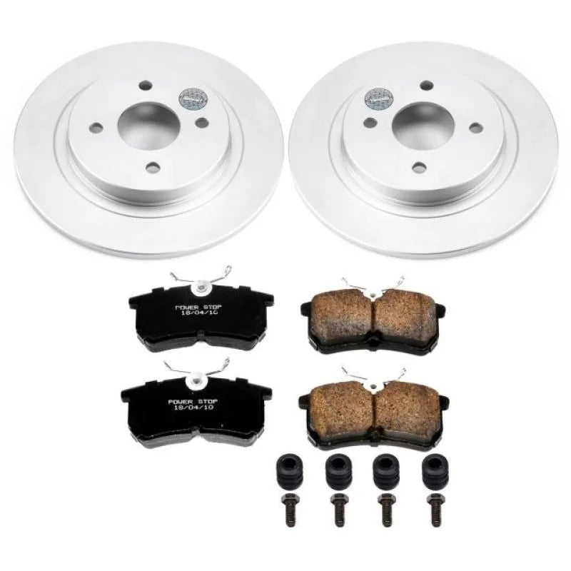 PowerStop Rear Z17 Evolution Geomet Coated Brake Kit fits 2002-2004 Ford Focus SVT - Main Product View