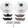 Load image into Gallery viewer, PowerStop Rear Z17 Evolution Geomet Coated Brake Kit fits 2003-2004 Dodge Dakota - Main Product View