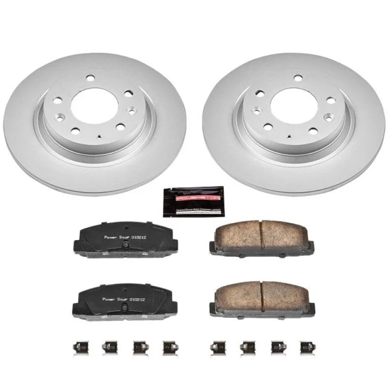 PowerStop Rear Z17 Evolution Geomet Coated Brake Kit fits 2003-2005 Mazda 6 I / 2003 Mazda Protege Mazdaspeed - Main Produ...