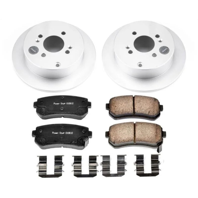 PowerStop Rear Z17 Evolution Geomet Coated Brake Kit fits 2006-2007 Hyundai Accent Gls / 2007 Hyundai Accent SE / 2006-200...