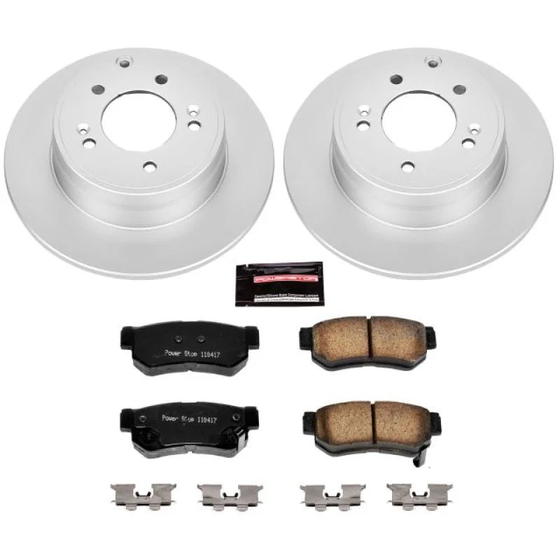PowerStop Rear Z17 Evolution Geomet Coated Brake Kit fits 2006-2008 Hyundai Sonata - Main Product View