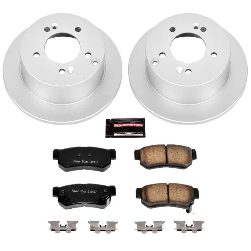 PowerStop Rear Z17 Evolution Geomet Coated Brake Kit fits 2006-2008 Hyundai Sonata / 2005-2009 Hyundai Tucson / 2001-2005 ...