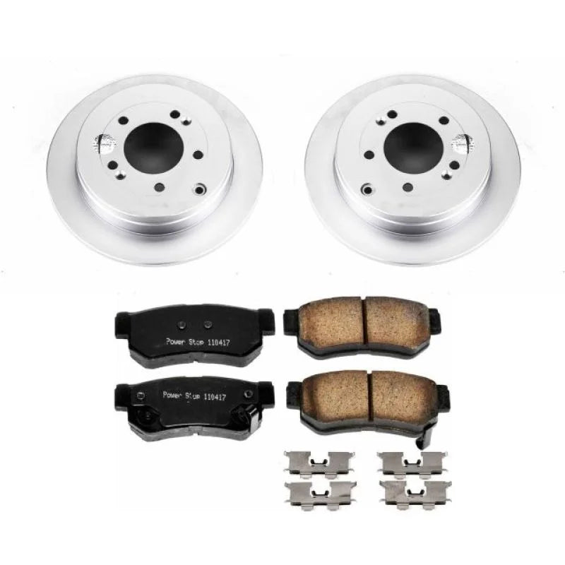 PowerStop Rear Z17 Evolution Geomet Coated Brake Kit fits 2006-2009 Hyundai Azera - Main Product View