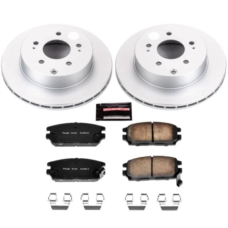 PowerStop Rear Z17 Evolution Geomet Coated Brake Kit fits 2006-2012 Mitsubishi Eclipse / Galant - Main Product View