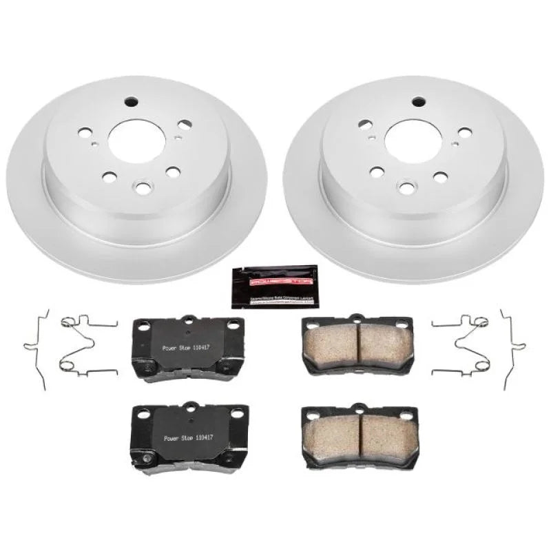 PowerStop Rear Z17 Evolution Geomet Coated Brake Kit fits 2006-2013 Lexus IS250 - Main Product View