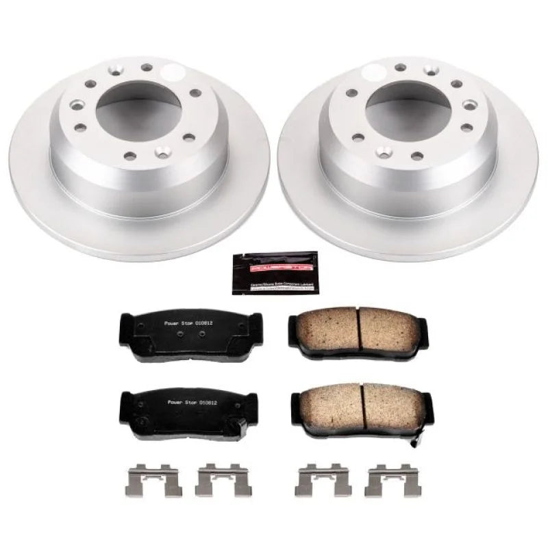 PowerStop Rear Z17 Evolution Geomet Coated Brake Kit fits 2007 Hyundai Entourage Gls / 2006 Kia Sedona EX - Main Product View