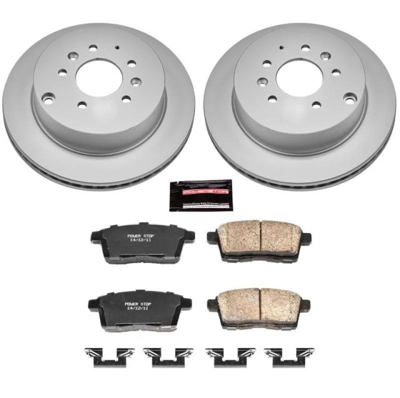 PowerStop Rear Z17 Evolution Geomet Coated Brake Kit fits 2007-2012 Mazda CX-7 / 2007-2012 Mazda CX-7 Grand Touring / 2010...