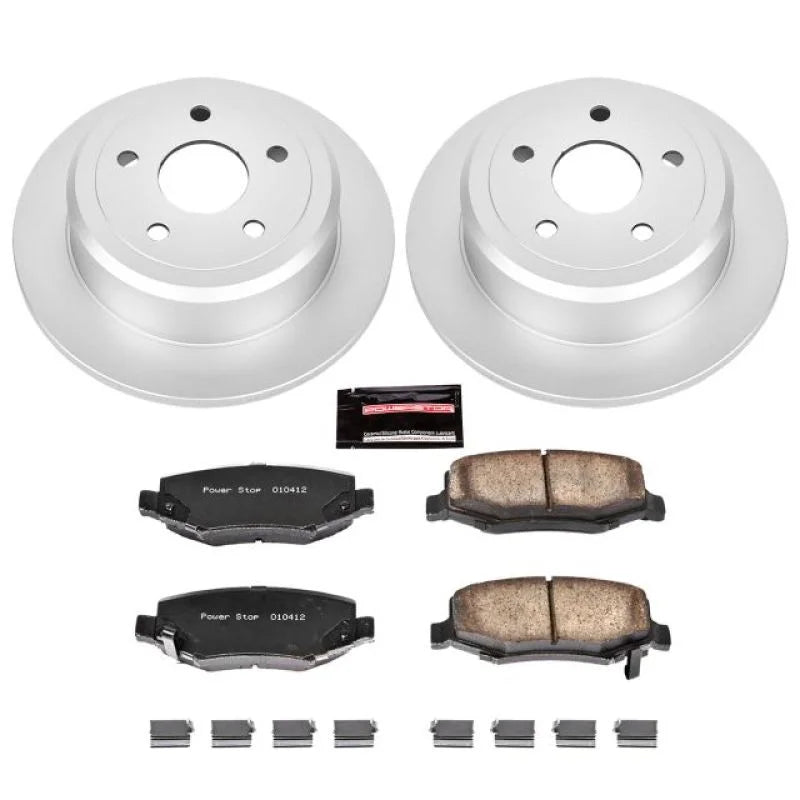 PowerStop Rear Z17 Evolution Geomet Coated Brake Kit fits 2007-2018 Jeep Wrangler / Wrangler JK - Main Product View