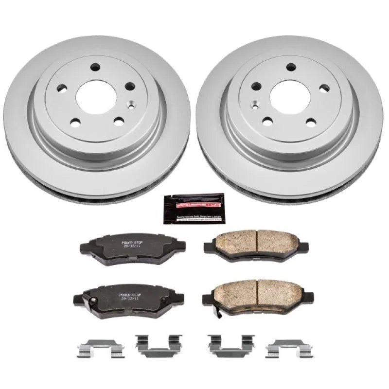 PowerStop Rear Z17 Evolution Geomet Coated Brake Kit fits 2008-2014 Cadillac CTS / 2010-2014 Cadillac CTS Luxury / 2010-20...