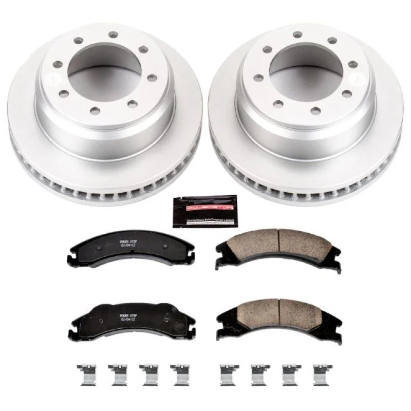 PowerStop Rear Z17 Evolution Geomet Coated Brake Kit fits 2008-2014 Ford E-150 / 2008-2014 Ford E-250 / 2008-2019 2021-202...