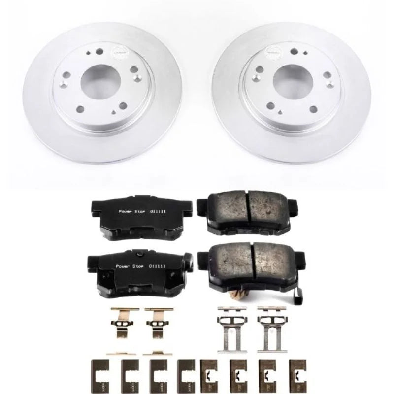 PowerStop Rear Z17 Evolution Geomet Coated Brake Kit fits 2011-2015 Honda CR-Z - Main Product View