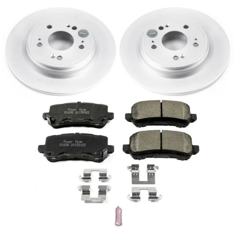 PowerStop Rear Z17 Evolution Geomet Coated Brake Kit fits 2014-2020 Acura Rlx / 2014, 2016-2020 Acura Rlx SPORT Hybrid Sh-awd