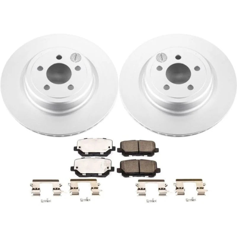 PowerStop Rear Z17 Evolution Geomet Coated Brake Kit fits 2014-2023 Dodge Charger - Main Product View