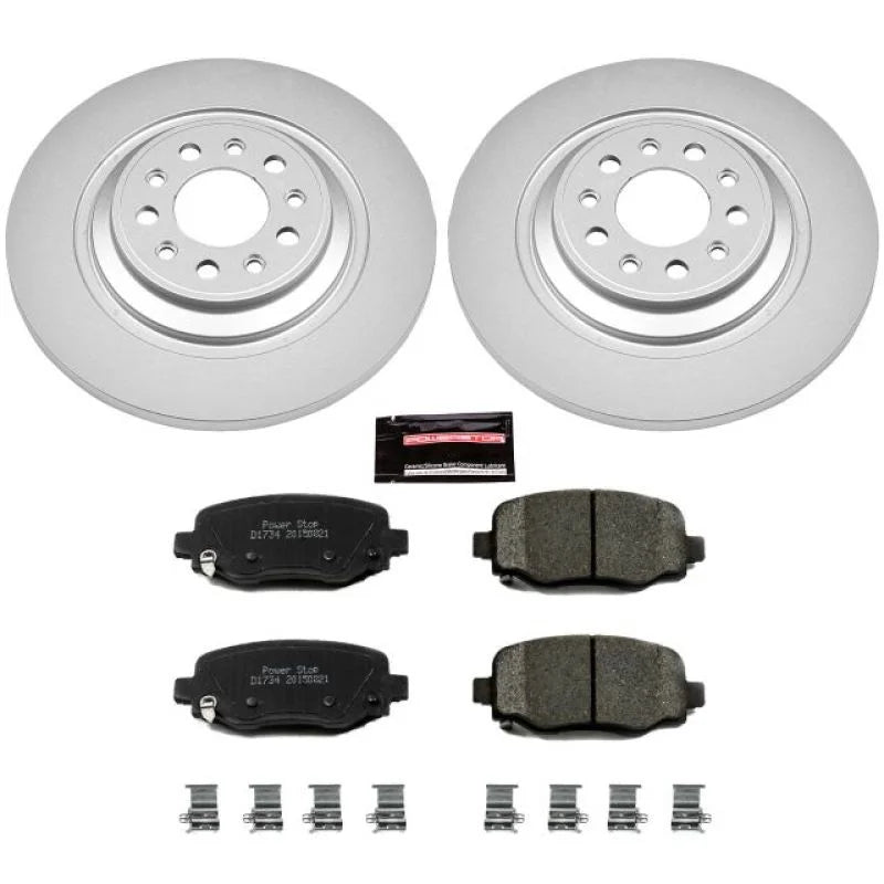 PowerStop Rear Z17 Evolution Geomet Coated Brake Kit fits 2014-2023 Jeep Cherokee - Main Product View