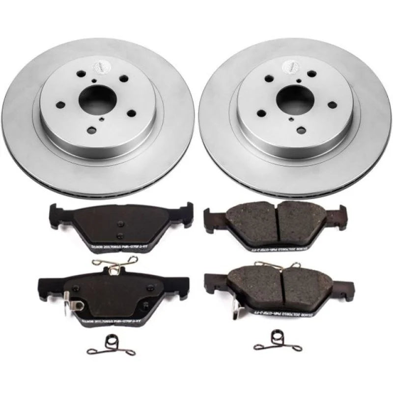 PowerStop Rear Z17 Evolution Geomet Coated Brake Kit fits 2015-2022 Subaru Legacy / 2015-2023 Subaru Outback / 2016-2024 S...