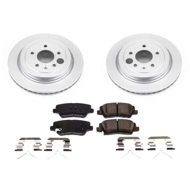 PowerStop Rear Z17 Evolution Geomet Coated Brake Kit fits 2016-2018 Cadillac ATS - Main Product View