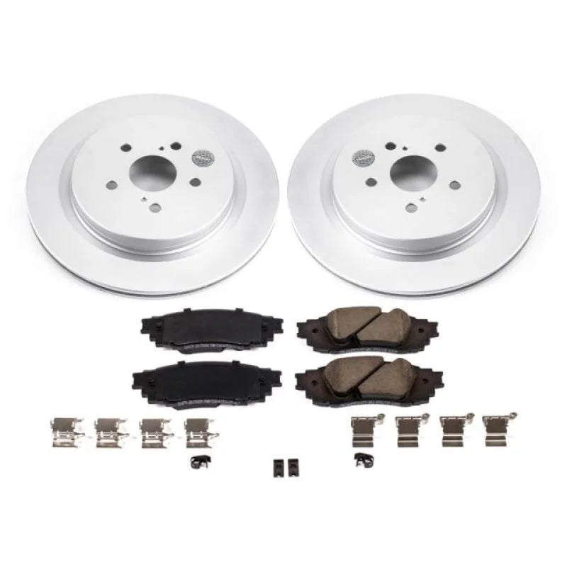 PowerStop Rear Z17 Evolution Geomet Coated Brake Kit fits 2016-2022 Lexus RX350 / 2018-2022 Lexus RX350L / 2016-2022 Lexus...