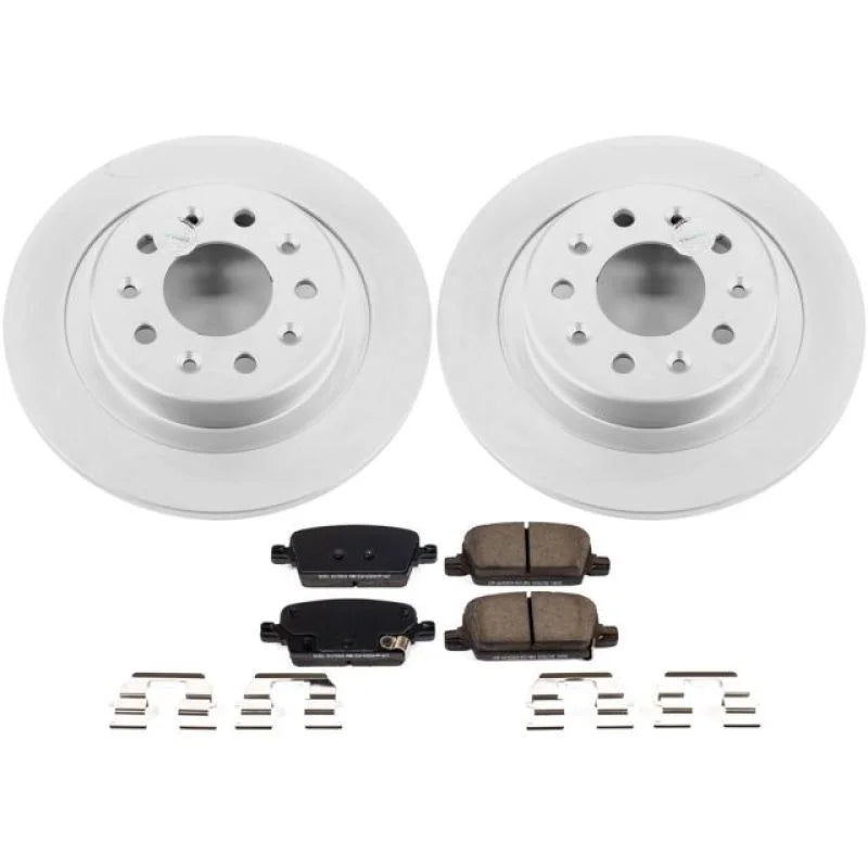 PowerStop Rear Z17 Evolution Geomet Coated Brake Kit fits 2016-2023 Chevrolet Malibu - Main Product View