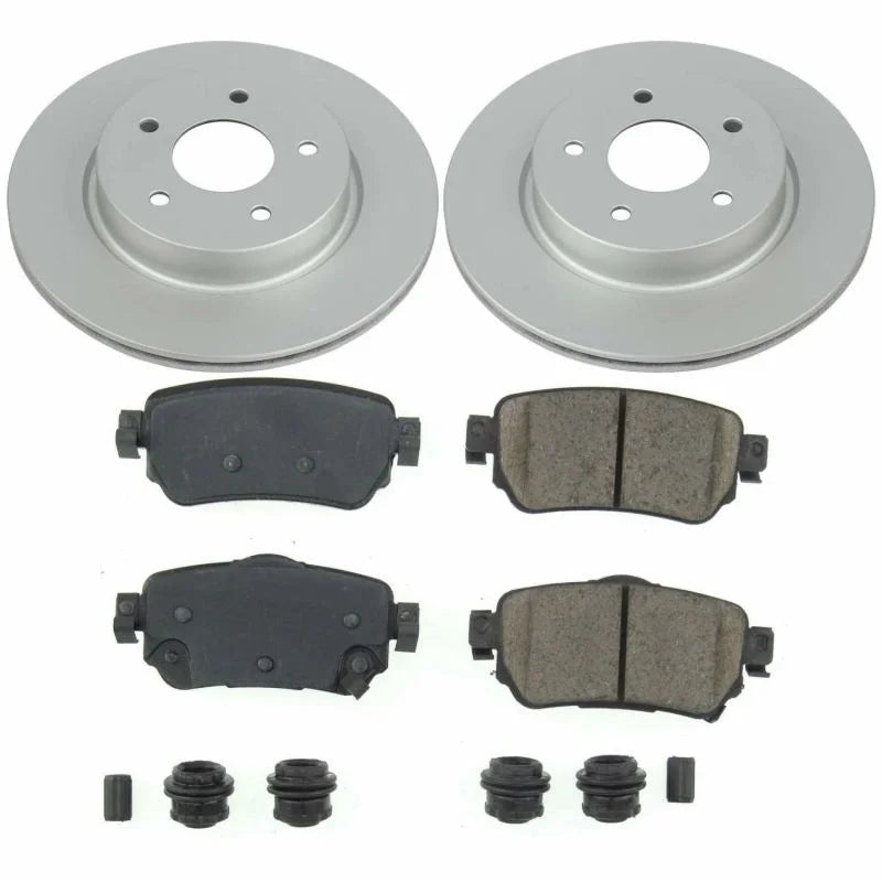PowerStop Rear Z17 Evolution Geomet Coated Brake Kit fits 2018-2025 Nissan Leaf / 2018-2020 Nissan Rogue / 2019-2021 Nissa...