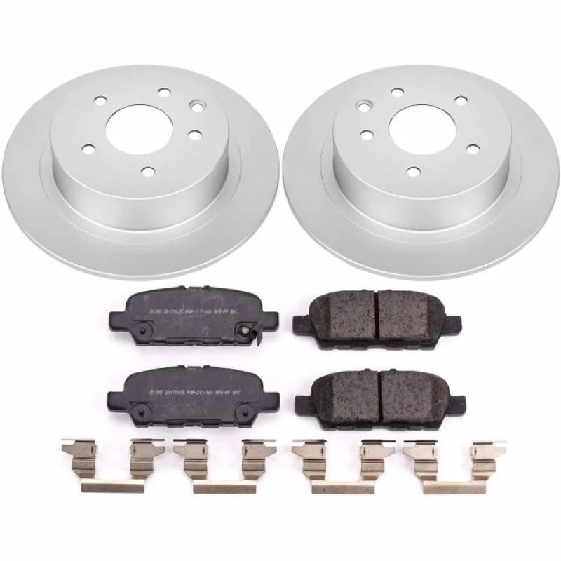 PowerStop Rear Z17 Evolution Geomet Coated Brake Kit fits 2019 Nissan Sentra / 2019 Nissan Sentra Nismo - Main Product View