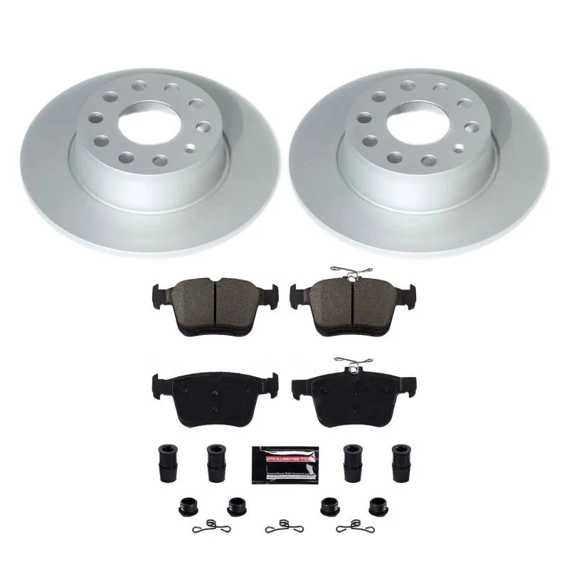 PowerStop Rear Z17 Evolution Geomet Coated Brake Kit fits 2019-2024 Volkswagen Jetta / 2022-2024 Volkswagen Taos