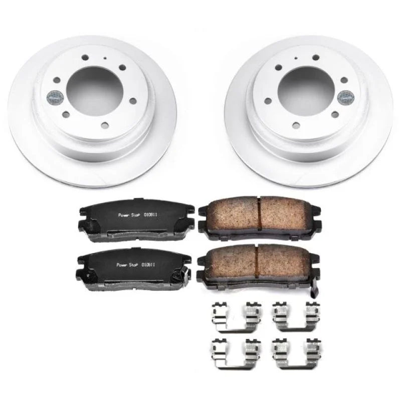 PowerStop Rear Z17 Geomet Coated Brake Kit fits 1996-1999 Acura SLX / 1994-2002 Honda Passport / 1993 1994 Isuzu Amigo / 2...