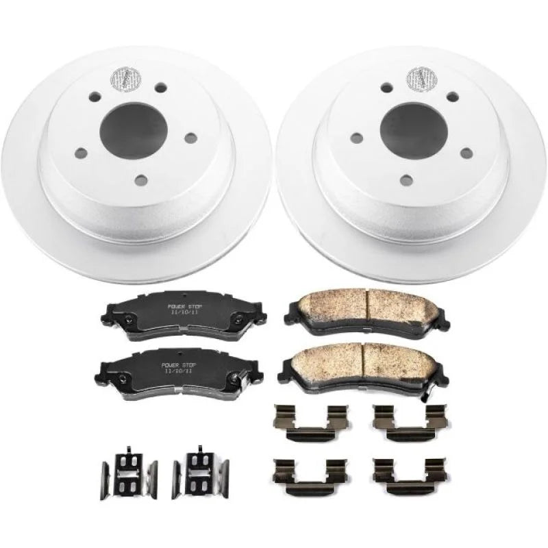 PowerStop Rear Z17 Geomet Coated Brake Kit fits 1998 1999 2004 2005 Chevrolet Blazer / 1998-2004 Chevrolet Blazer LS / 199...