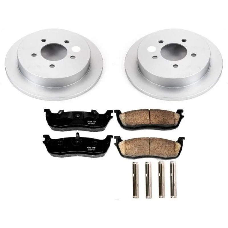 PowerStop Rear Z17 Geomet Coated Brake Kit fits 2000-2002 Ford Expedition Eddie / 2000 Ford F-150 / 2000-2003 Ford F-150 H...
