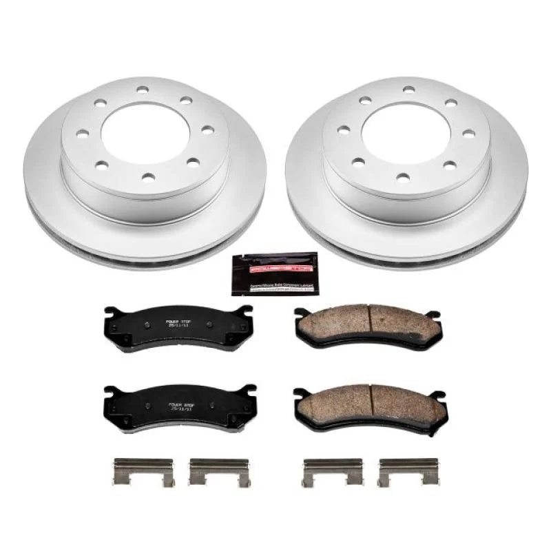 PowerStop Rear Z17 Geomet Coated Brake Kit fits 2001-2007 Chevrolet Silverado 1500 / 1999-2004 Chevrolet Silverado 2500 / ...