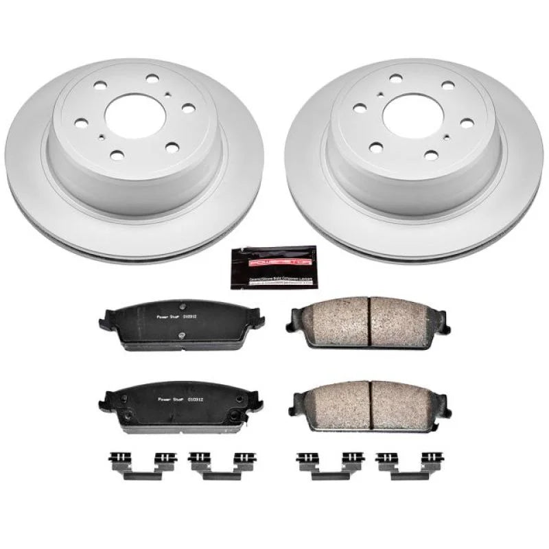 PowerStop Rear Z17 Geomet Coated Brake Kit fits 2007-2014 Cadillac Escalade / 2009-2013 Cadillac Escalade Hybrid / 2011-20...