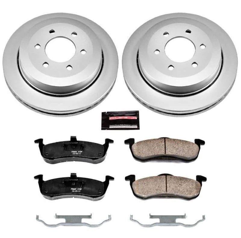 PowerStop Rear Z17 Geomet Coated Brake Kit fits 2007-2017 Ford Expedition / 2007-2017 Ford Expedition EL / 2007-2010 Ford ...