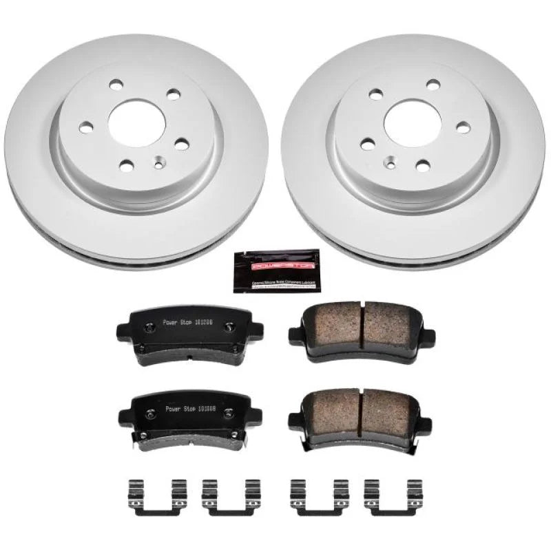 PowerStop Rear Z17 Geomet Coated Brake Kit fits 2010 Buick Allure / 2012-2016 Buick LaCrosse / 2010 2011 Buick LaCrosse CX...