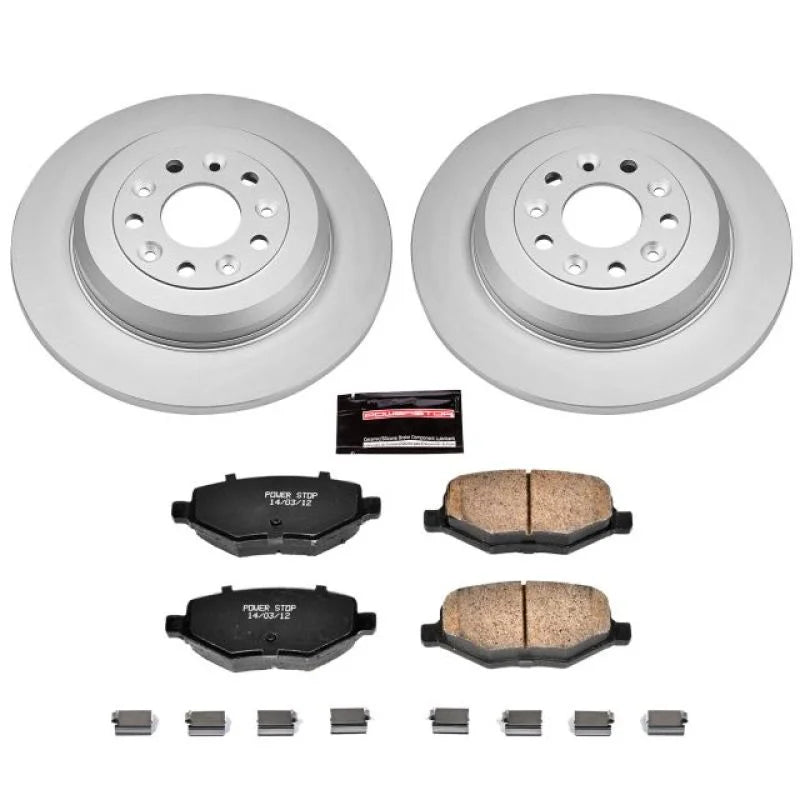 PowerStop Rear Z17 Geomet Coated Brake Kit fits 2011-2015 Ford Edge / 2011-2019 Ford Explorer / 2013-2019 Ford Explorer SP...