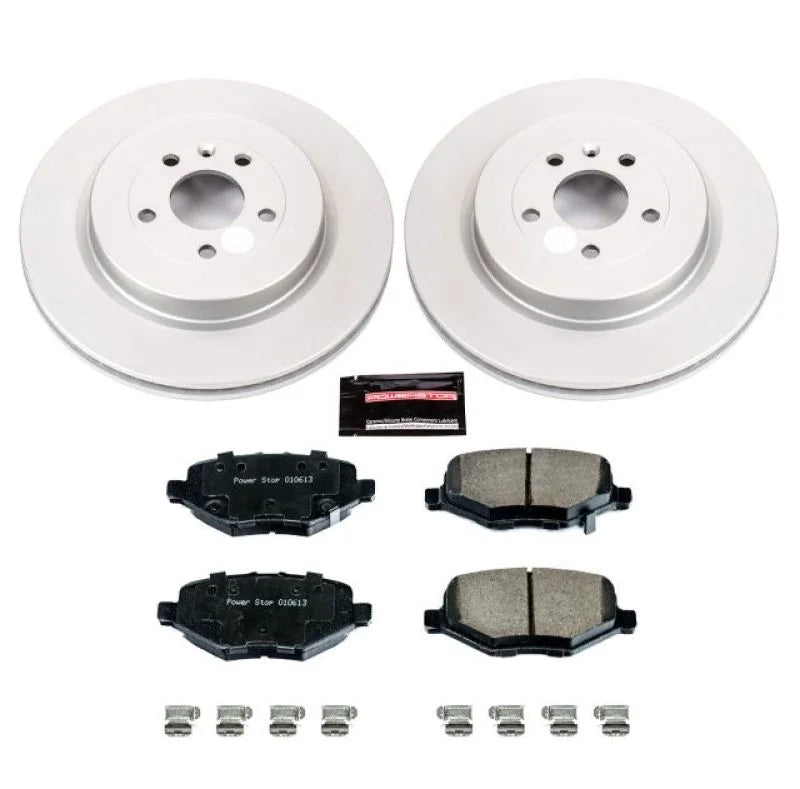 PowerStop Rear Z17 Geomet Coated Brake Kit fits 2013-2019 Ford Explorer / 2013-2019 Ford Flex / 2013-2019 Ford Police Inte...