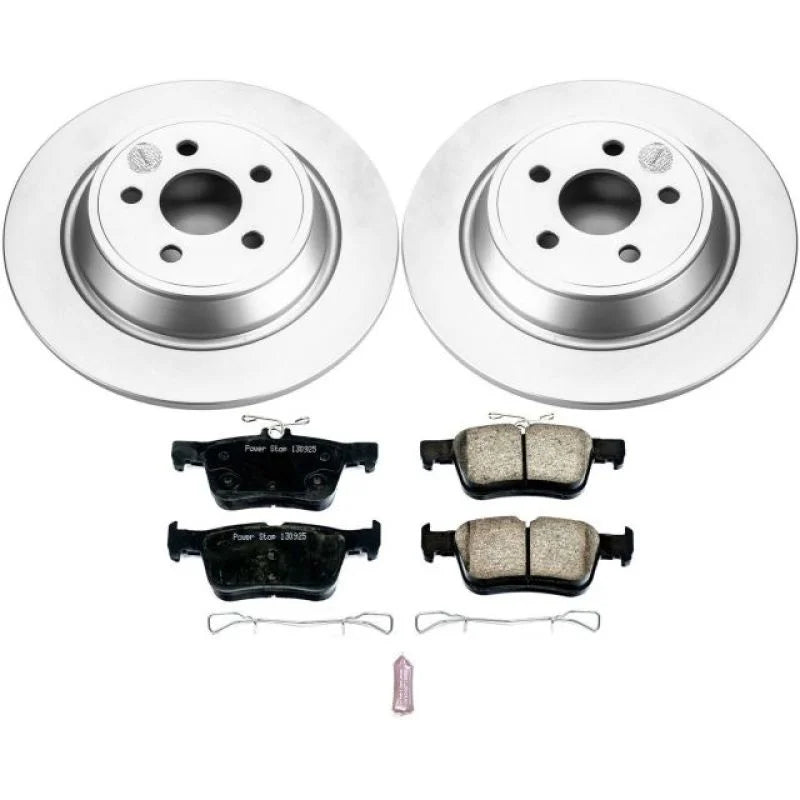 PowerStop Rear Z17 Geomet Coated Brake Kit fits 2015-2024 Ford Edge / 2017-2019 Ford Fusion SPORT / 2019 Lincoln Continent...
