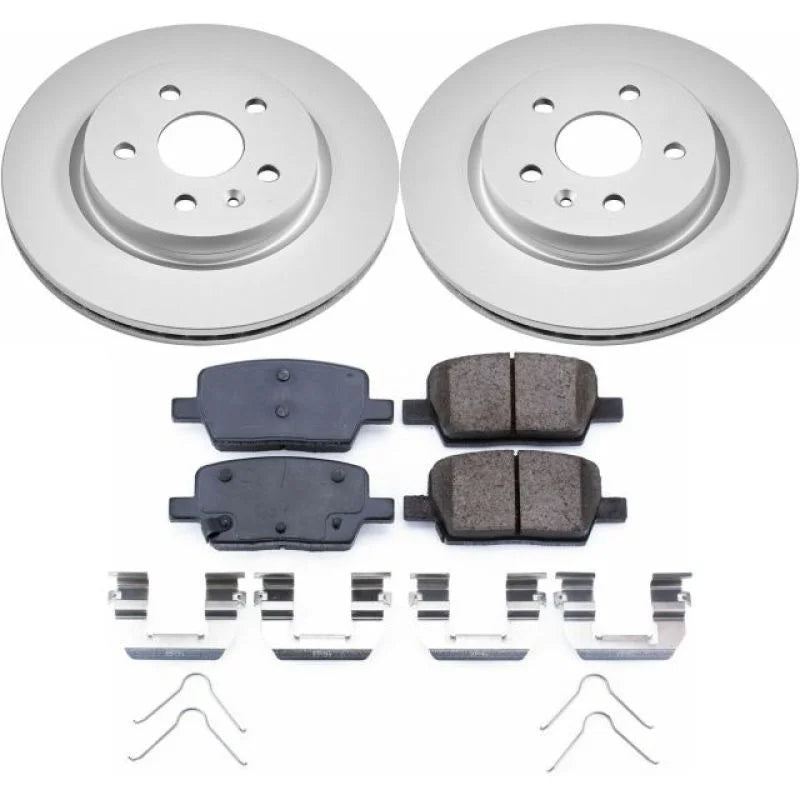 PowerStop Rear Z17 Geomet Coated Brake Kit fits 2016-2019 Cadillac CT6 / 2017-2023 Chevrolet Camaro LS / 2016-2024 Chevrol...