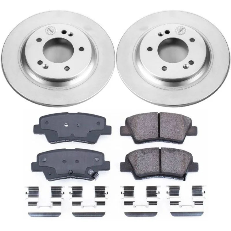 PowerStop Rear Z17 Geomet Coated Brake Kit fits 2018-2020 Hyundai Elantra GT / 2015 Hyundai Sonata LIMITED / 2014-2016 Kia...
