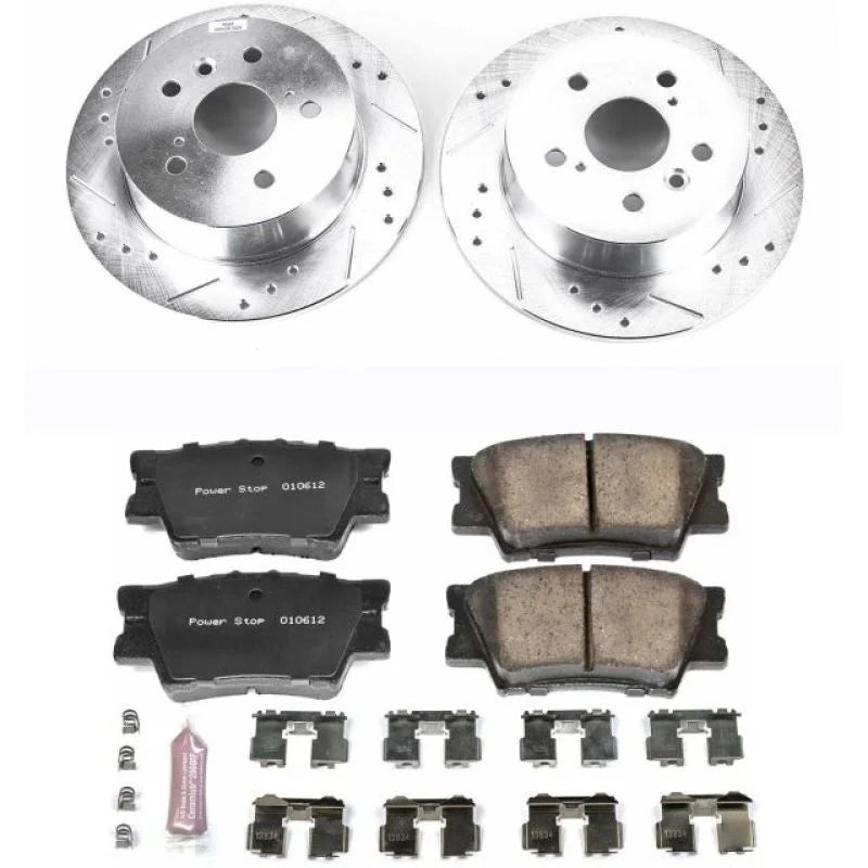 PowerStop Rear Z23 Brake Kit fits 2007-2012 Lexus ES350 / 2011 2012 Toyota Avalon / 2008-2012 Toyota Avalon LIMITED / 2008...