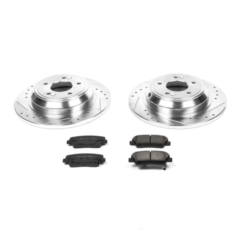 PowerStop Rear Z23 Brake Kit fits 2009 Hyundai Genesis 3.8 / 2018-2021 Kia Stinger - Main Product View