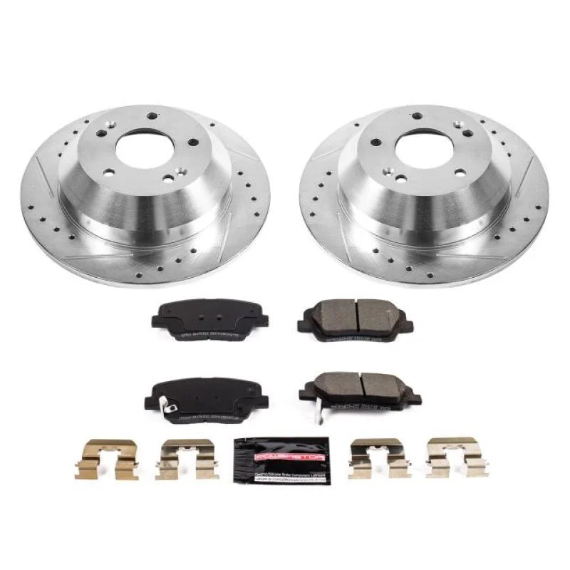 PowerStop Rear Z23 Brake Kit fits 2010-2018 Hyundai Santa Fe / 2011 2012 2014 2015 Kia Sorento / 2011-2015 Kia Sorento EX - Main Product Vi...