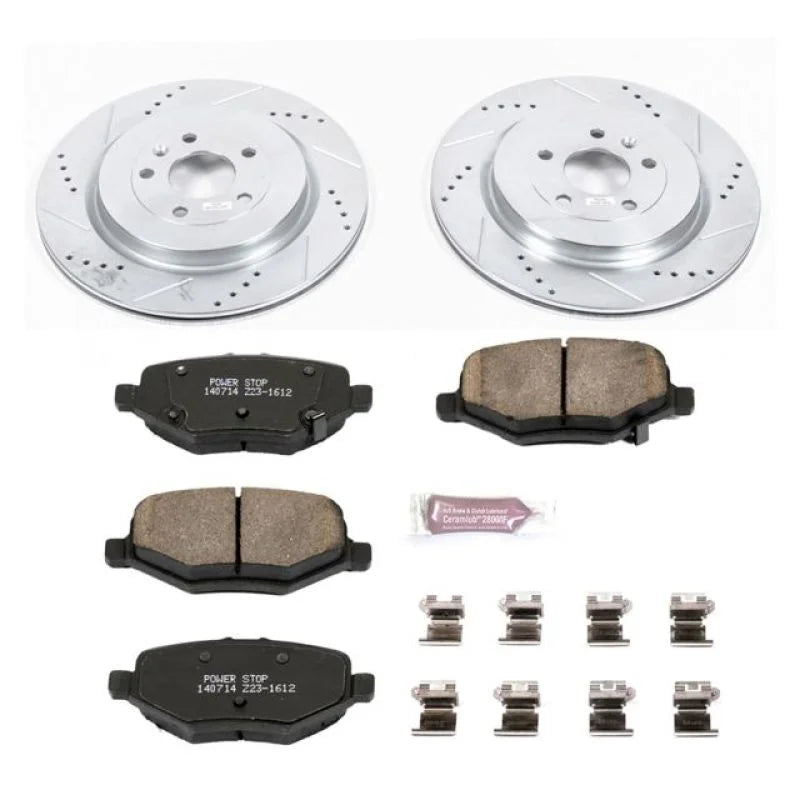 PowerStop Rear Z23 Brake Kit fits 2013-2019 Ford Explorer / 2013-2019 Ford Flex / 2013-2019 Ford Police Interceptor / 2014...